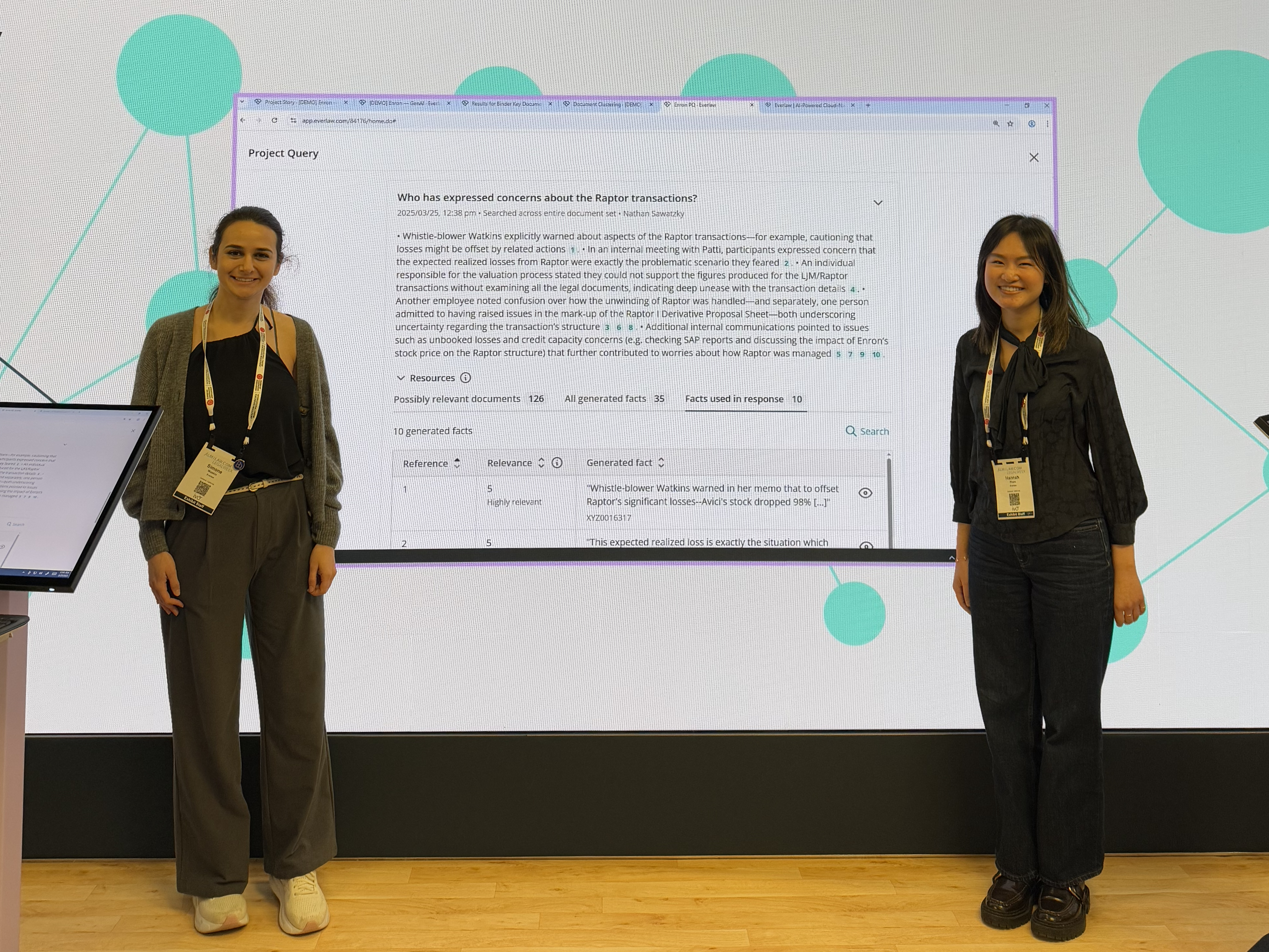 Simone Wasbin (PM) and I presenting Deep Dive at LegalWeek 2025